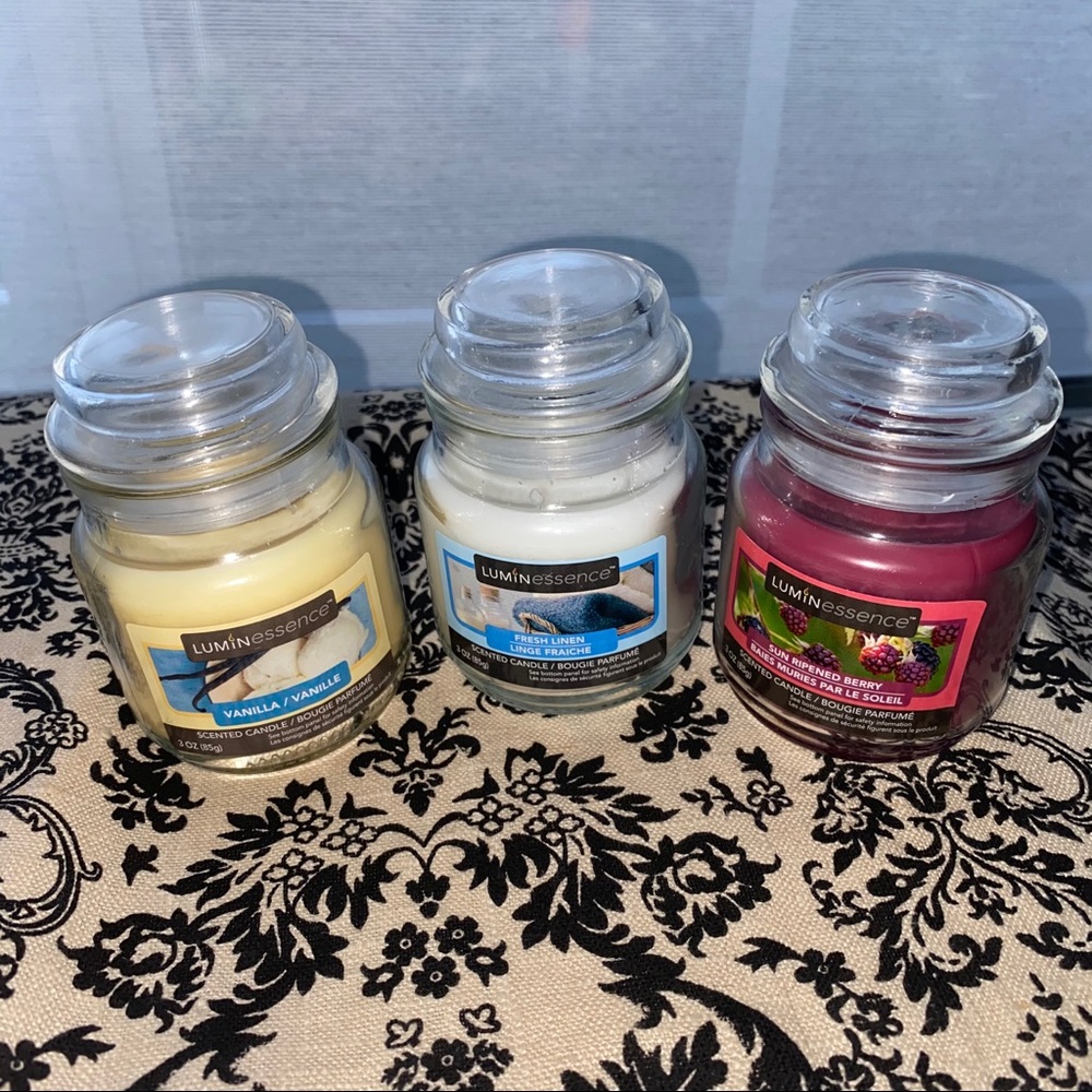 Set of 3, 3oz Mini Jar Candles